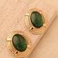 Green Gold Studs