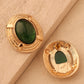 Green Gold Studs