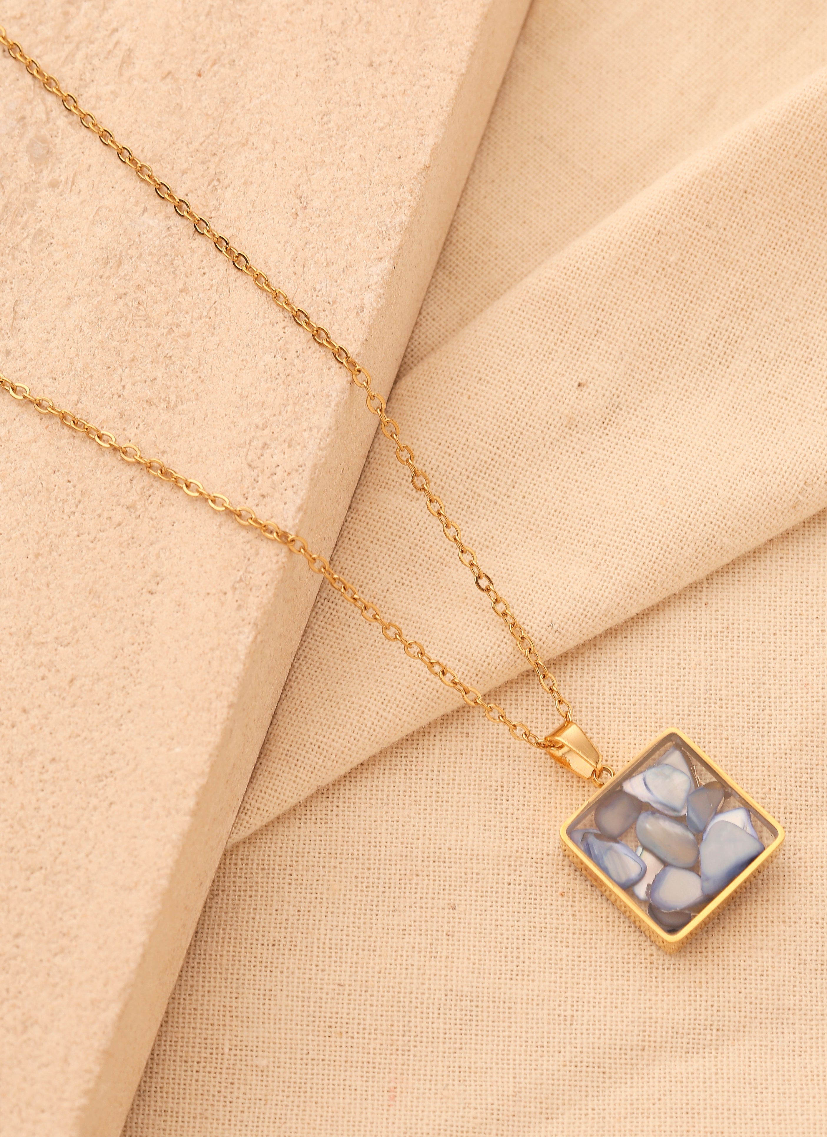 Blue Natural Aura Pendant