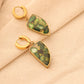 Green Natural Stone Earrings