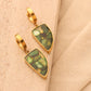 Green Natural Stone Earrings