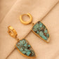 Turquoise Blue Natural Stone Earrings