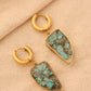 Turquoise Blue Natural Stone Earrings