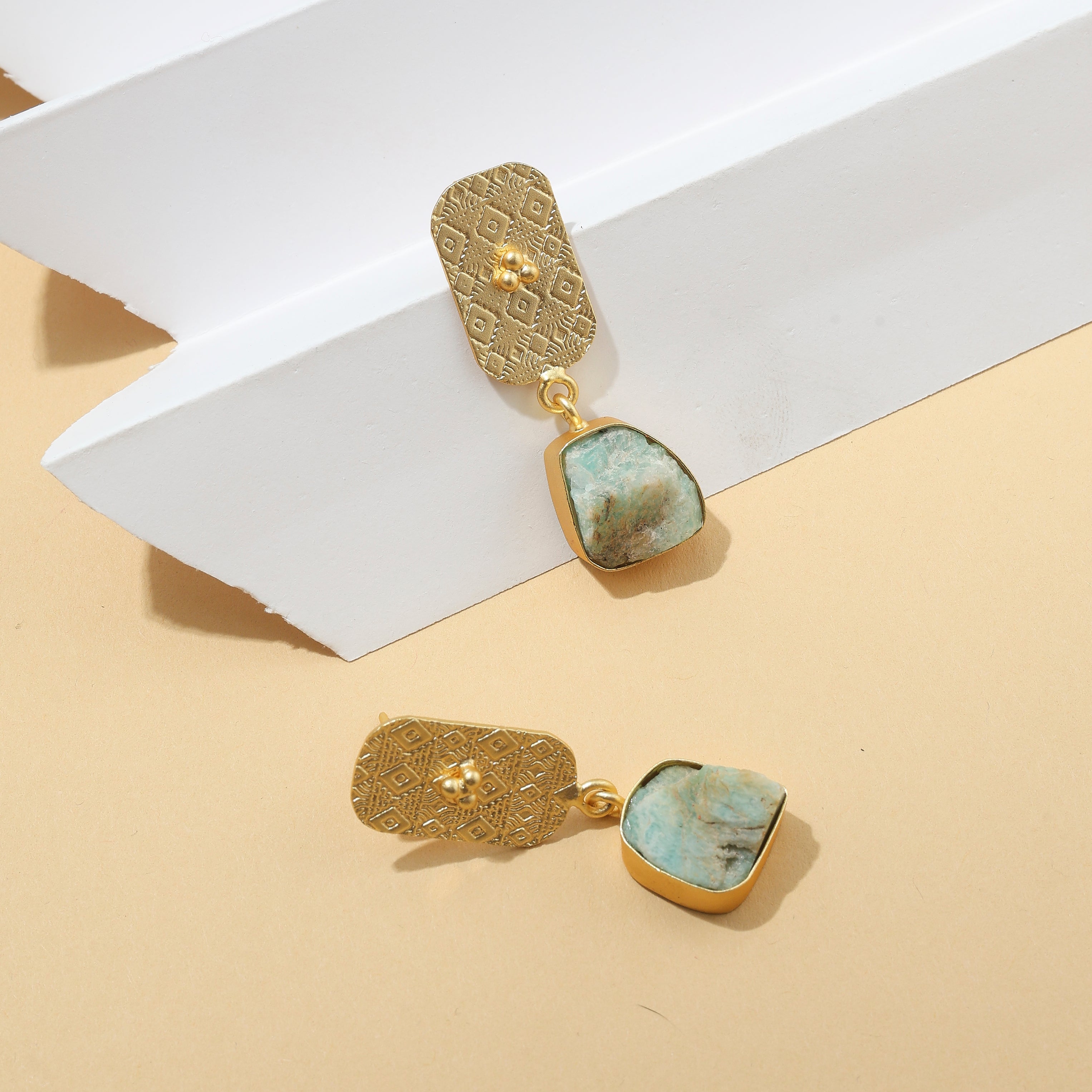Golden Amazonite Drops