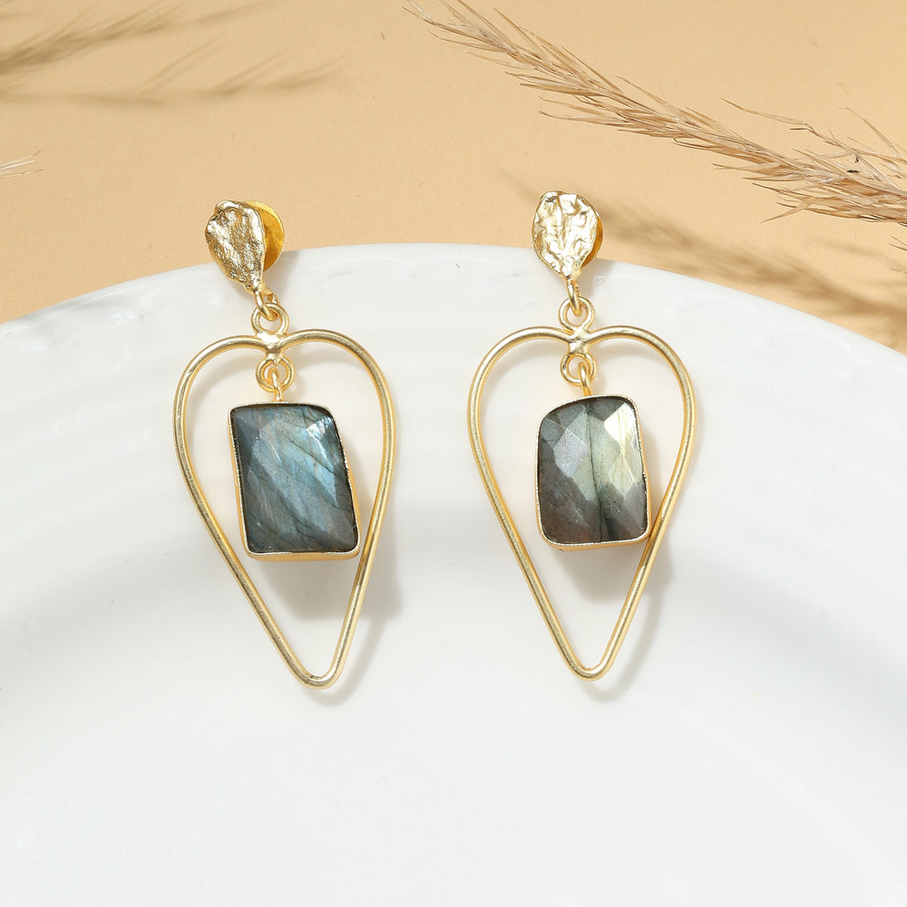 Labradorite Love earrings