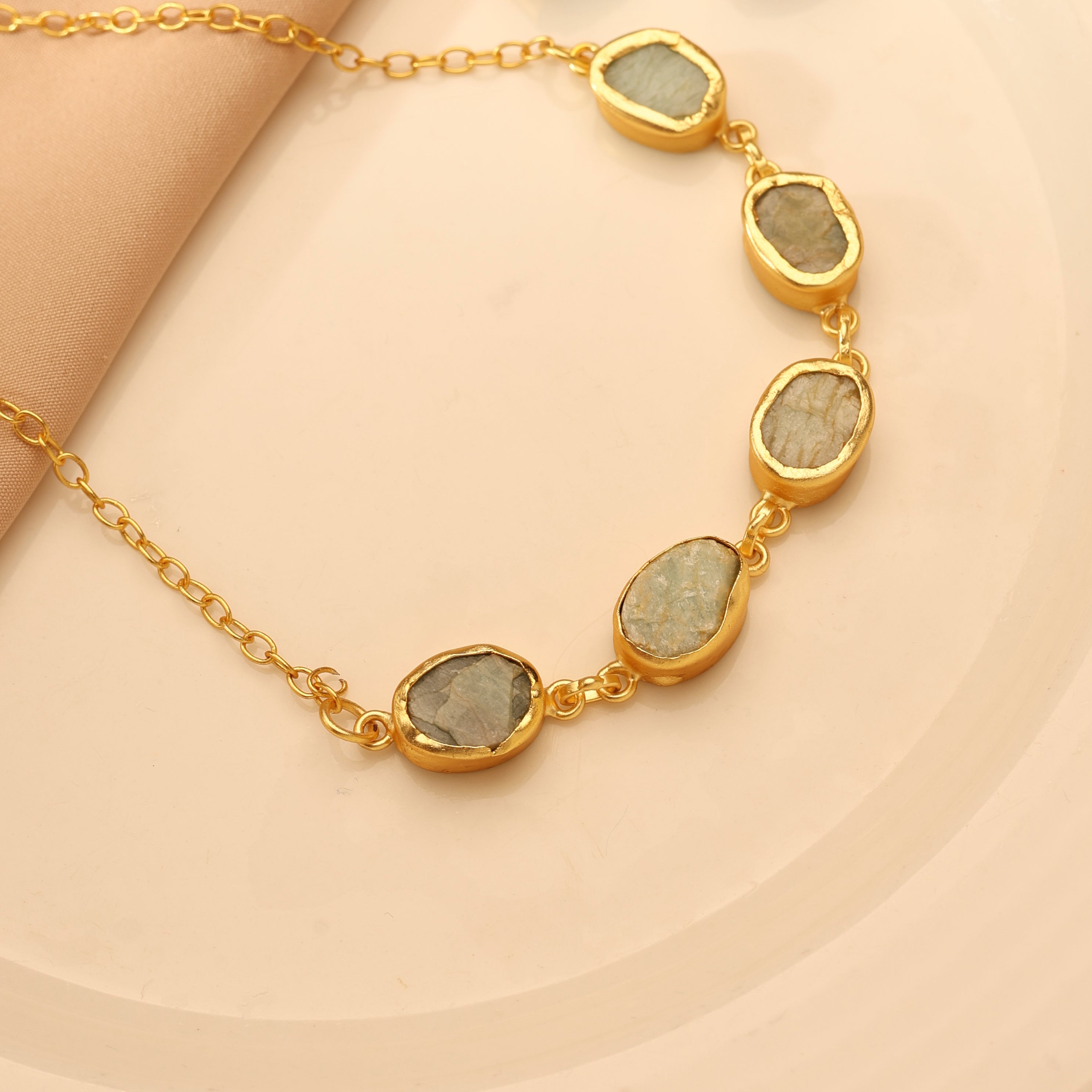 Amazonite Cluster Necklace Set