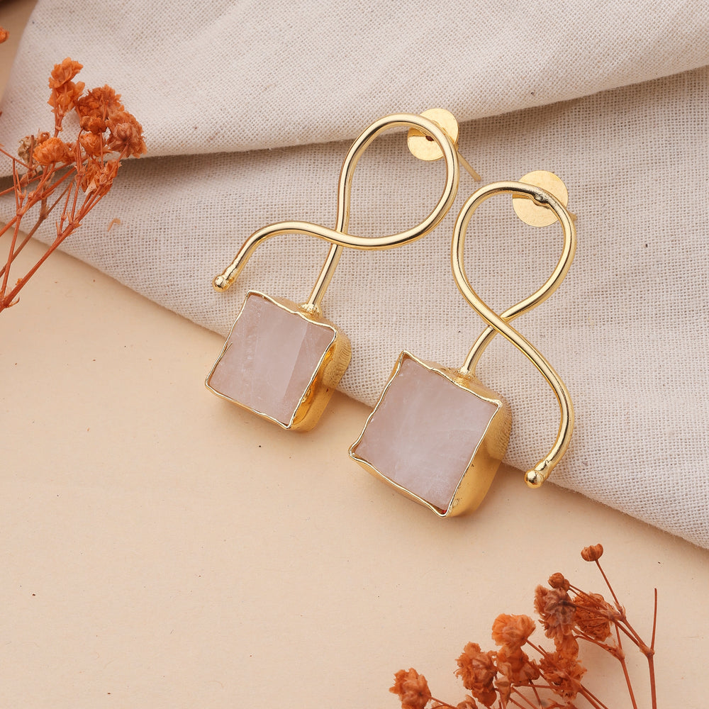 Rose Quartz Earrings