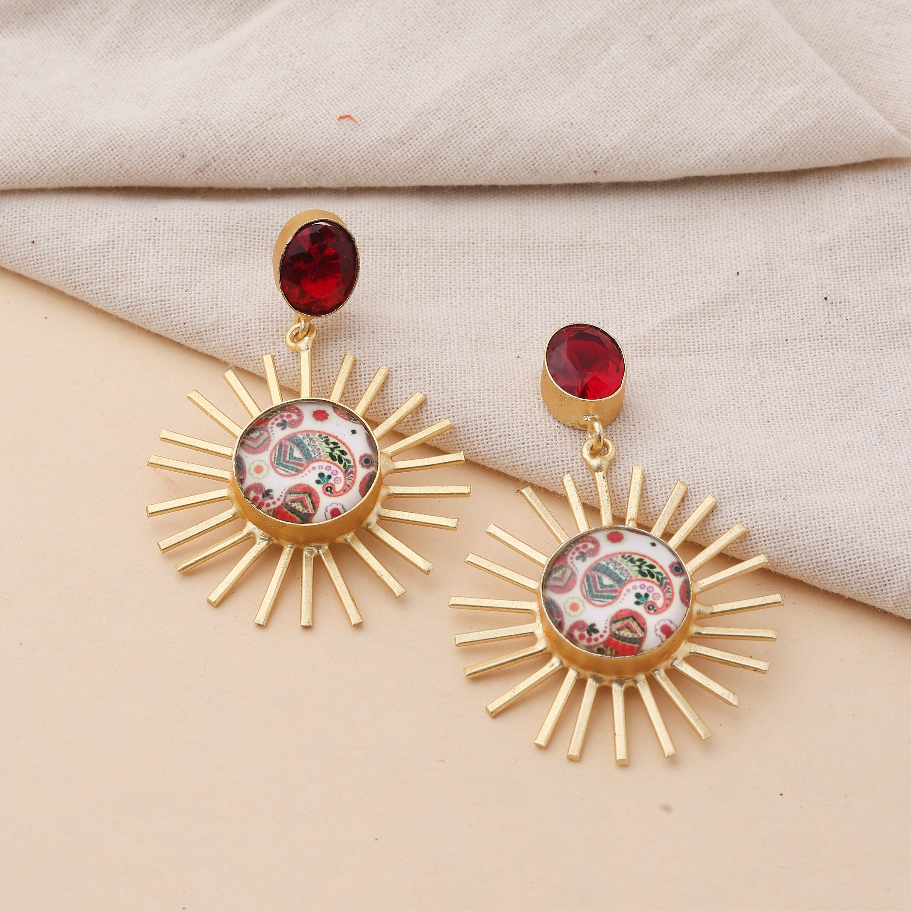 Red Shimmering Glass Creations