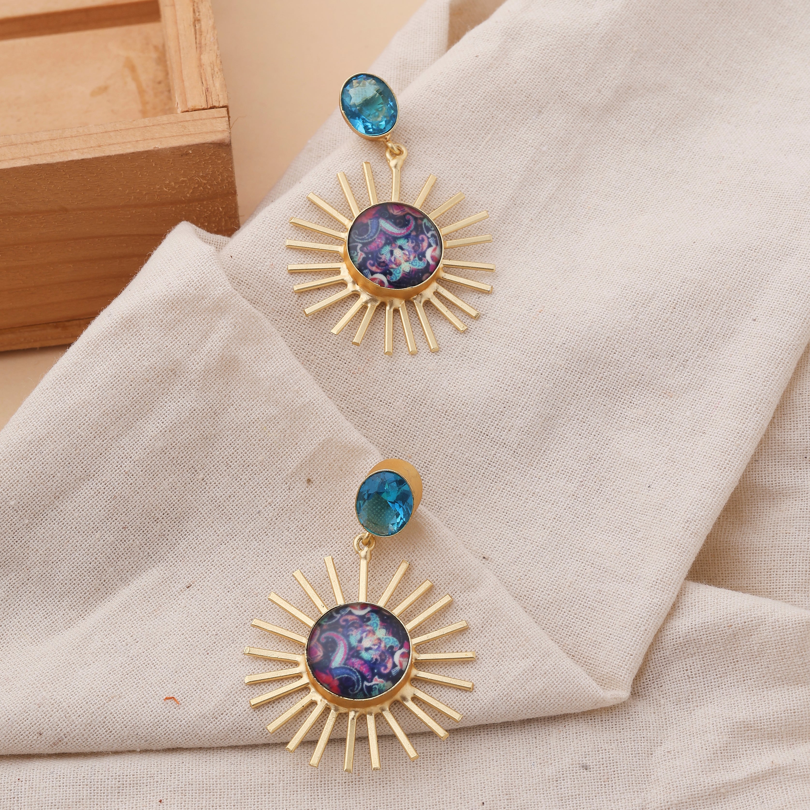 Sky Blue Shimmering Glass Creations