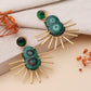 Green Oceanic Breeze Earrings