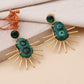 Green Oceanic Breeze Earrings