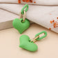 Green Love Hanger Earrings