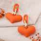 Orange Love Hanger Earrings