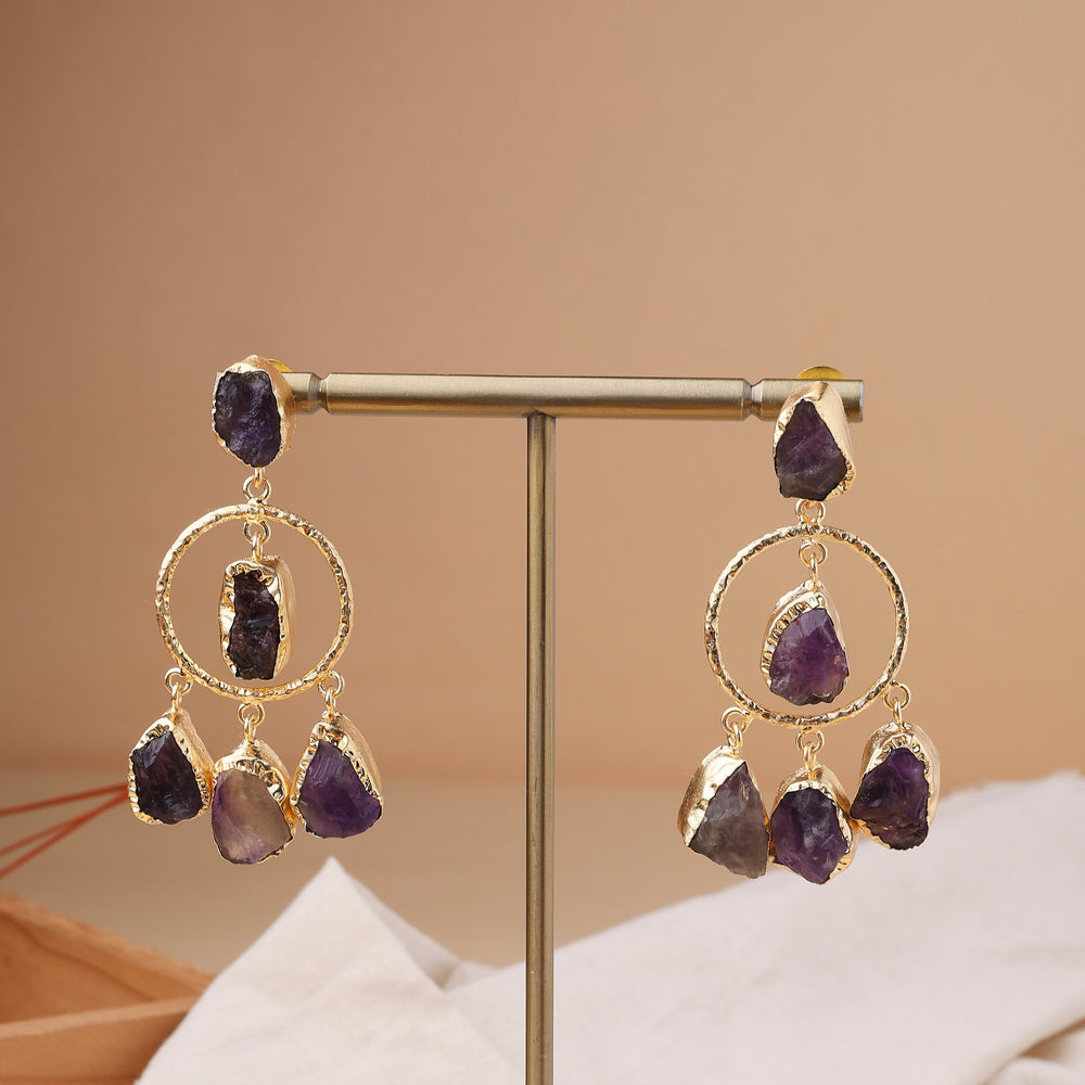 Amethyst Stone Danglers