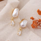 Pearl Elegance Combo: Pearl Droplets & Pearl Bracelet