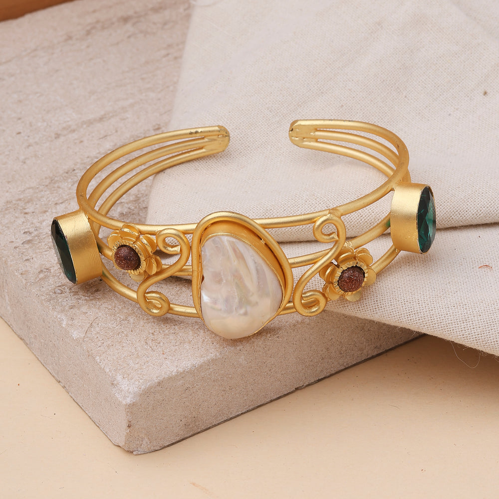 Matte Pearl Gold Kada