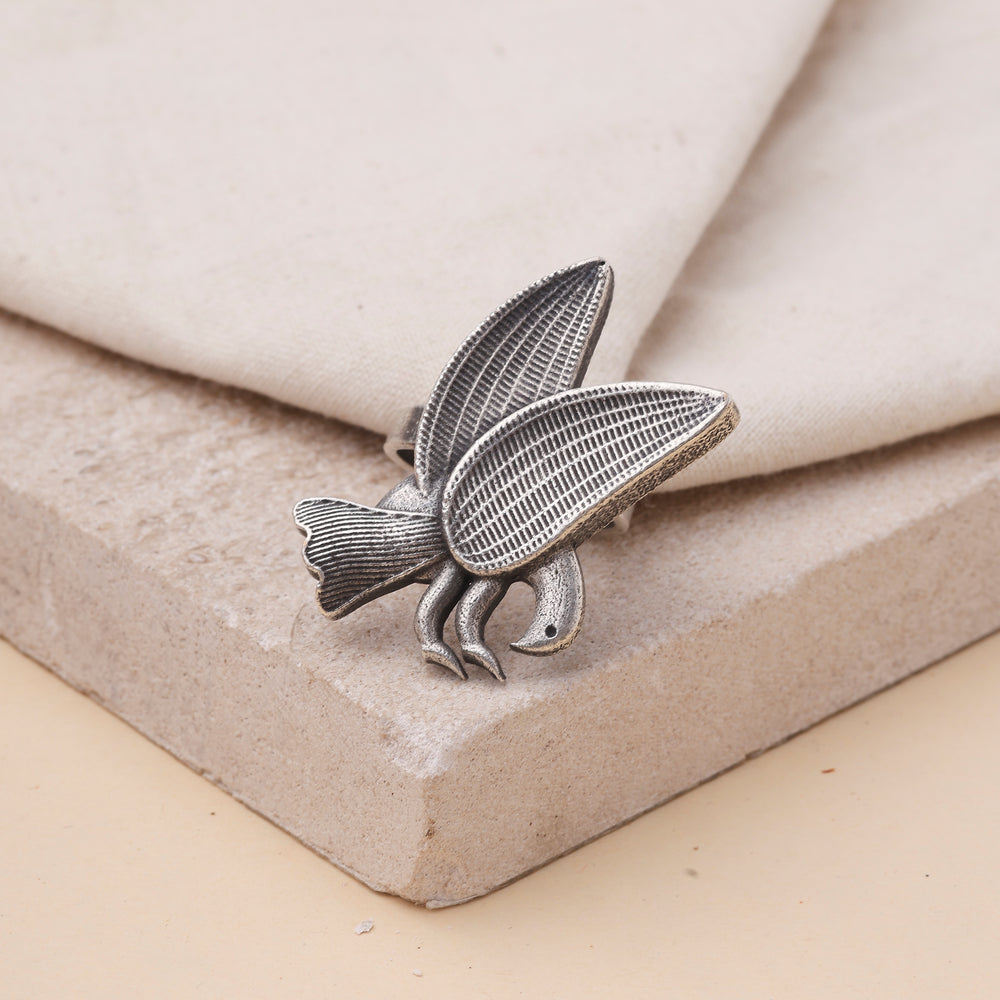 Oxidized Bird Ring