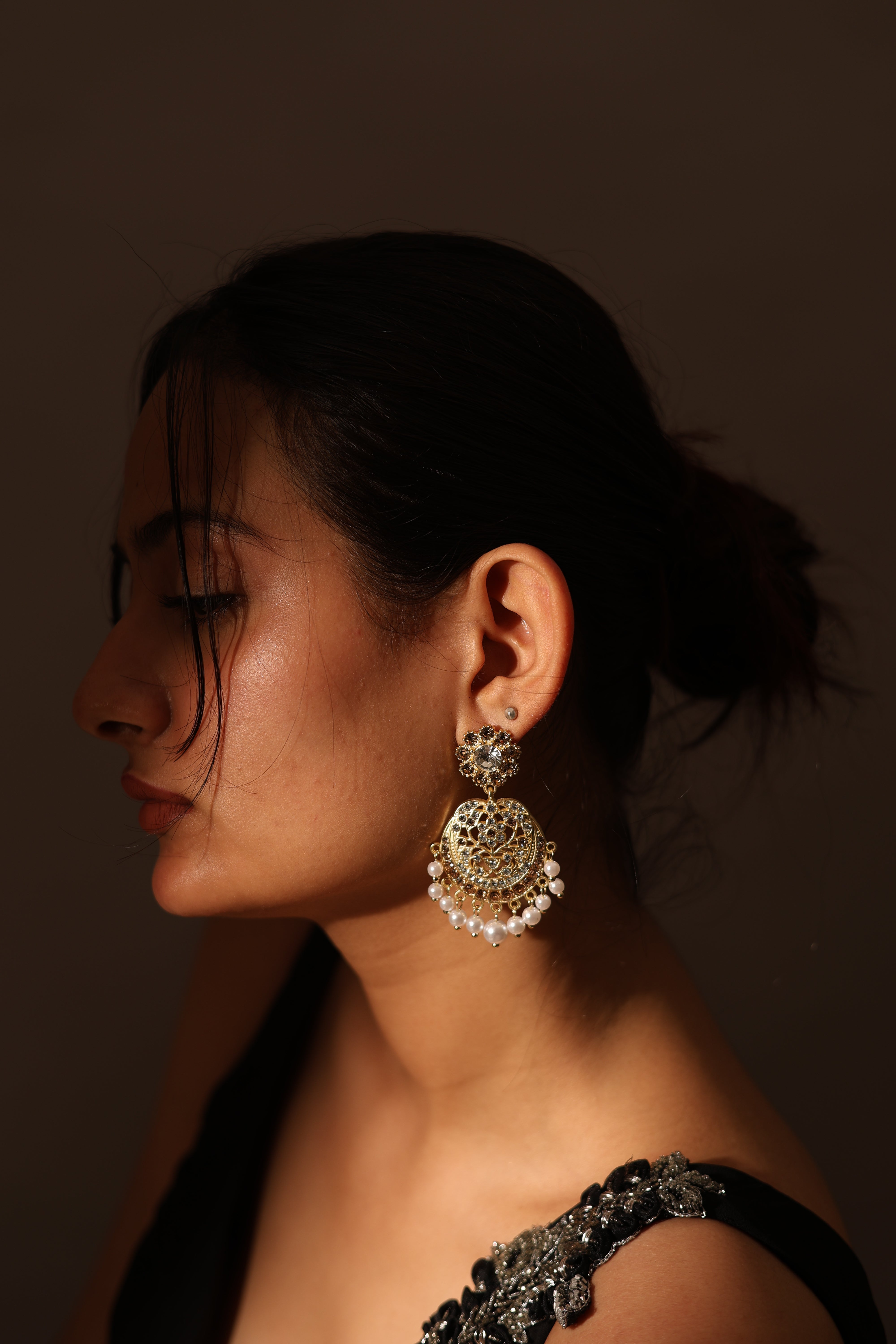 Pearl Gold Earrings