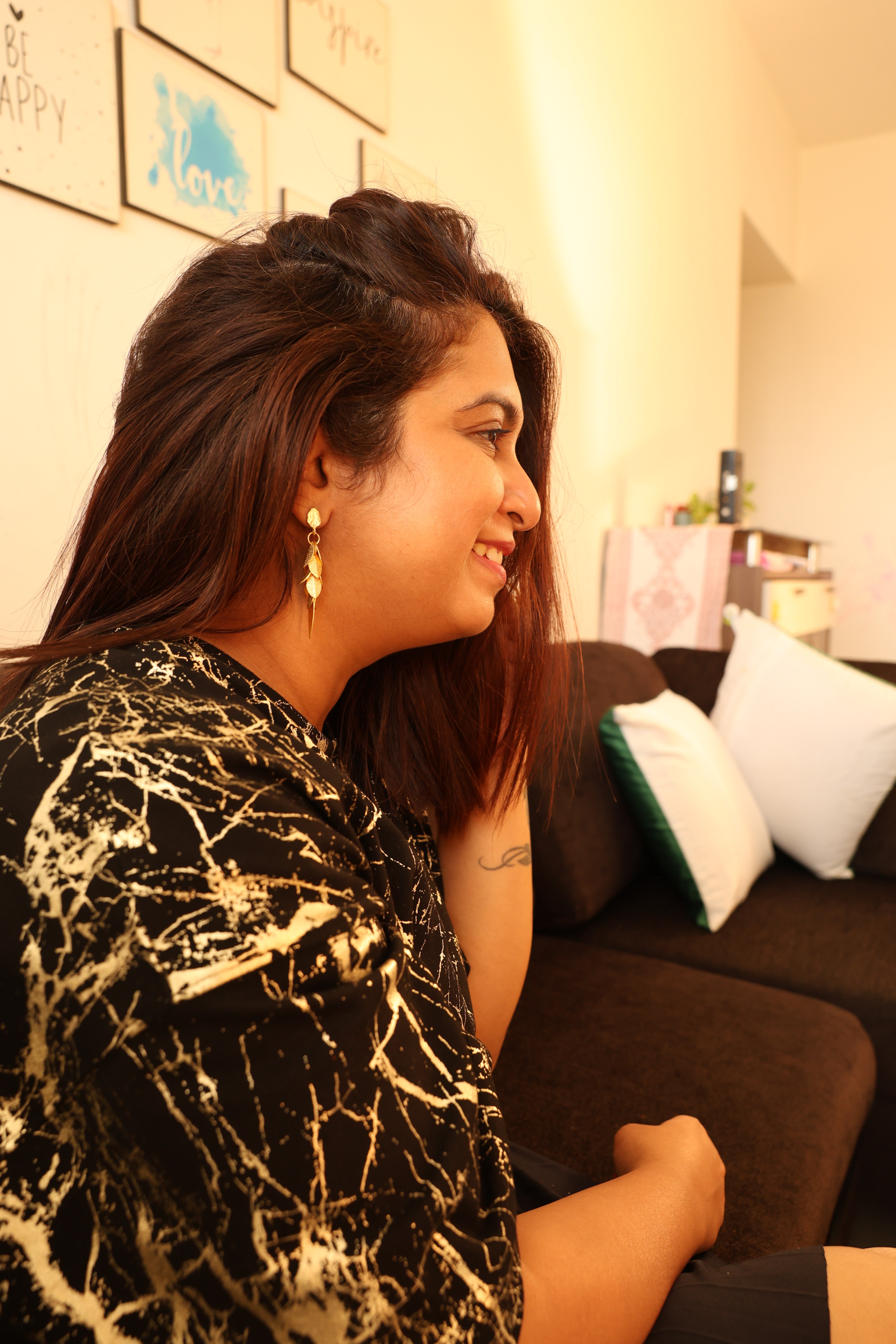 Brass Bell Earrings