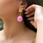 Pink Matte Serenity Earrings