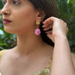 Pink Matte Serenity Earrings