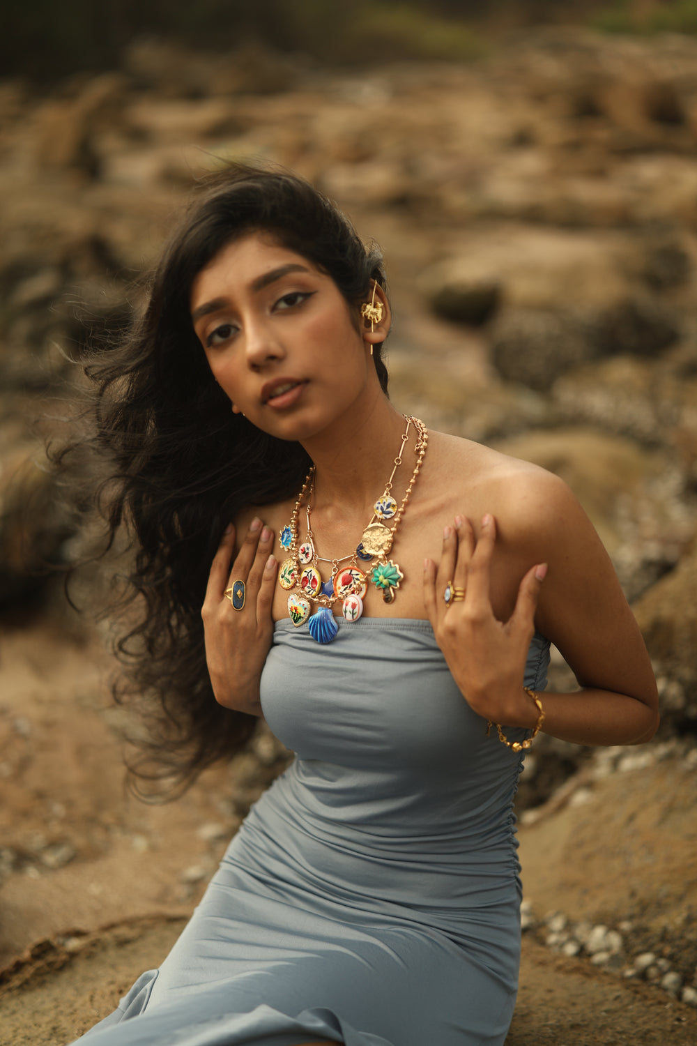 Painted Memories Charm Necklace