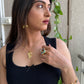 Golden Blossom Leaf Jewelry Set