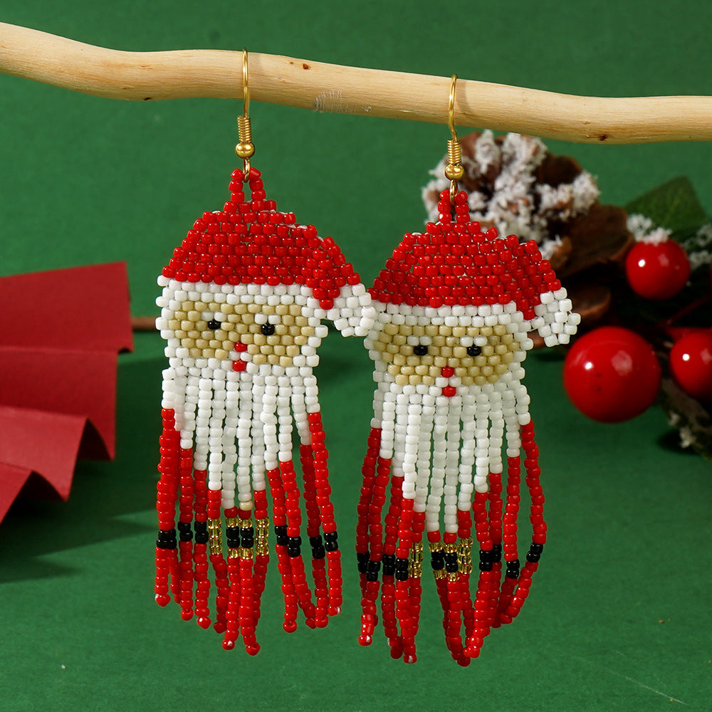 Jolly Santa Earrings