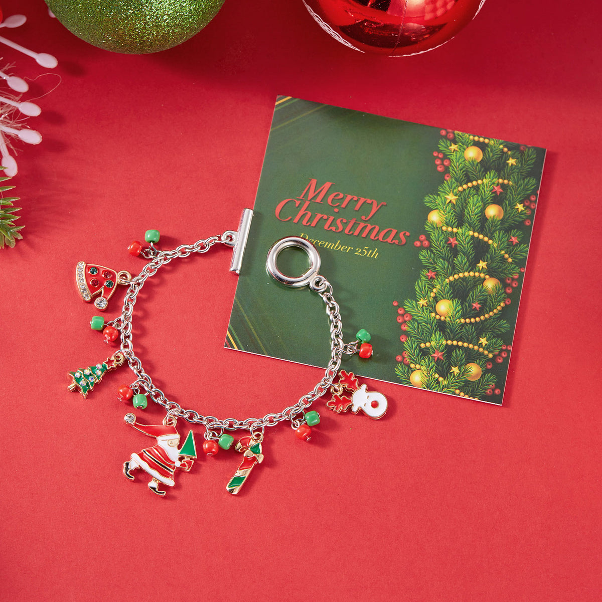 Christmas wonderland bracelet-Silver