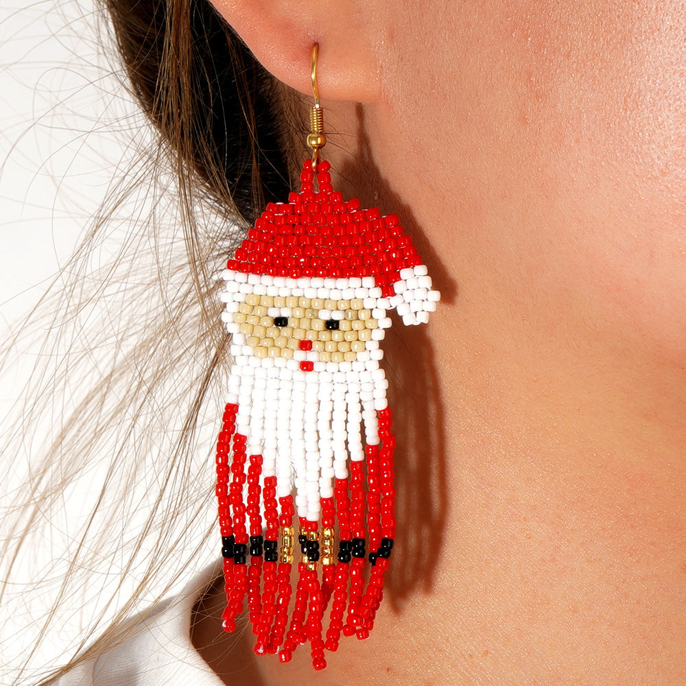Jolly Santa Earrings
