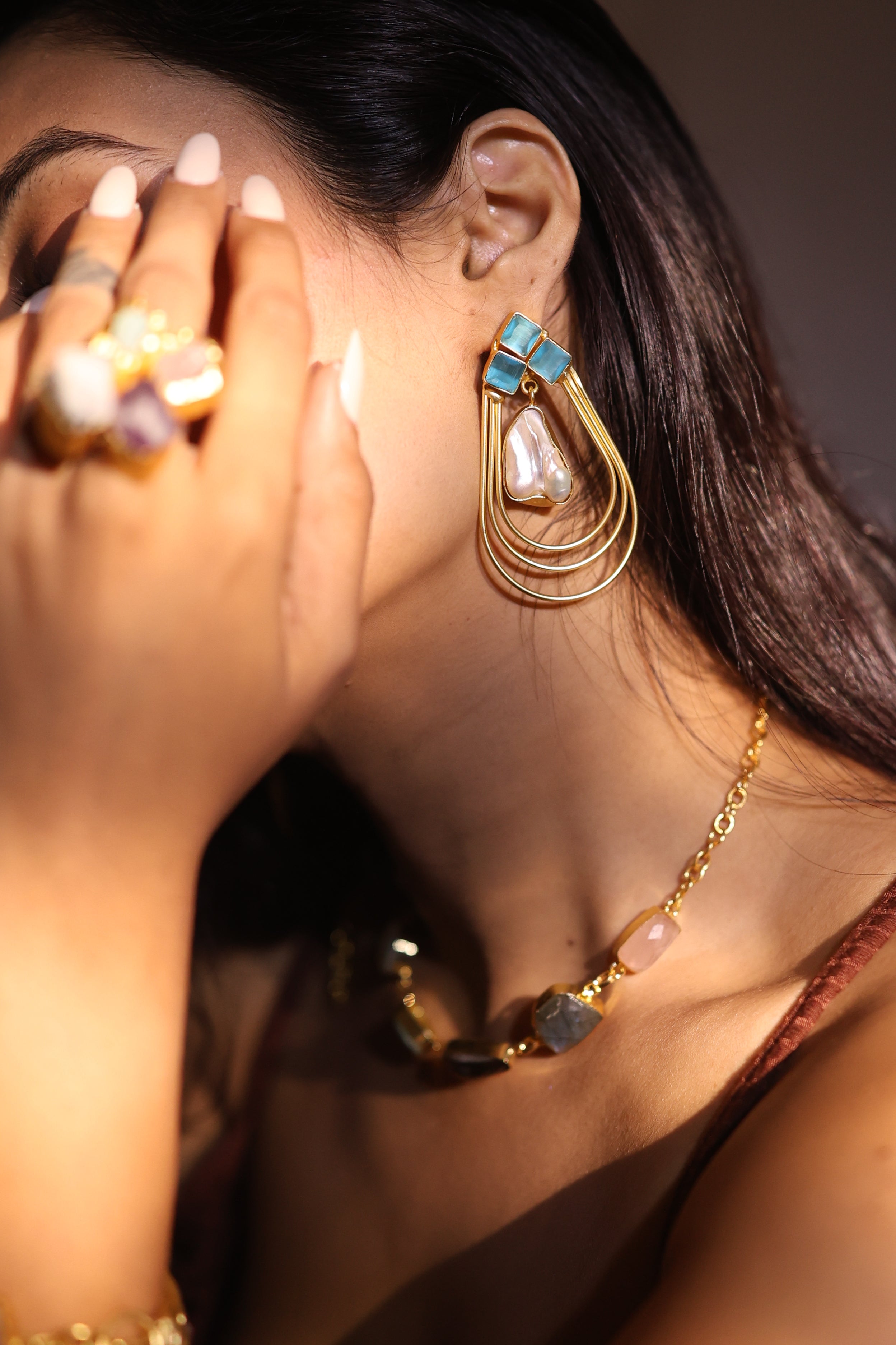 Ocean Loop Earrings