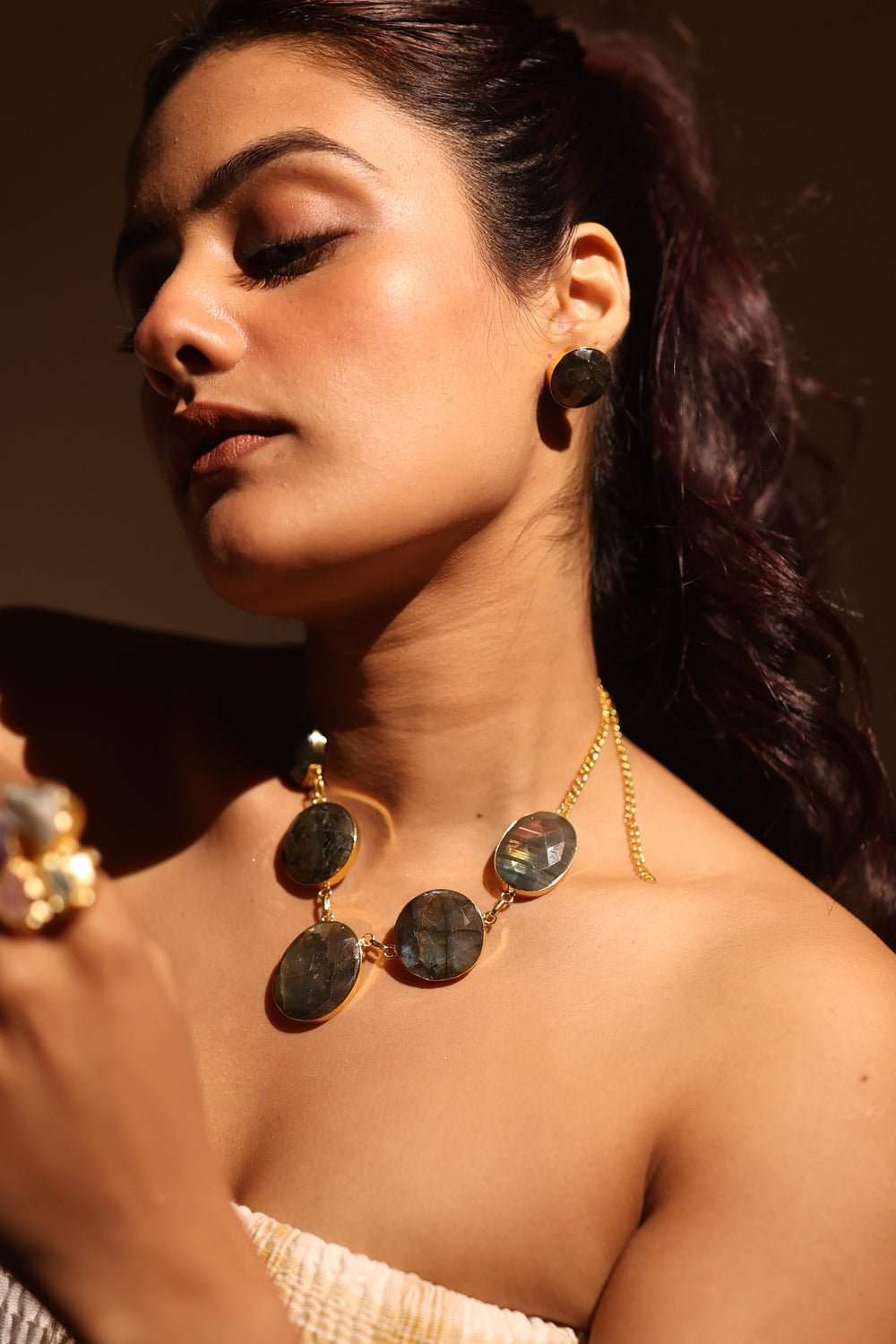 Aurora Labradorite Necklace Set