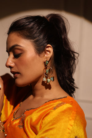 Amazon Stone Danglers