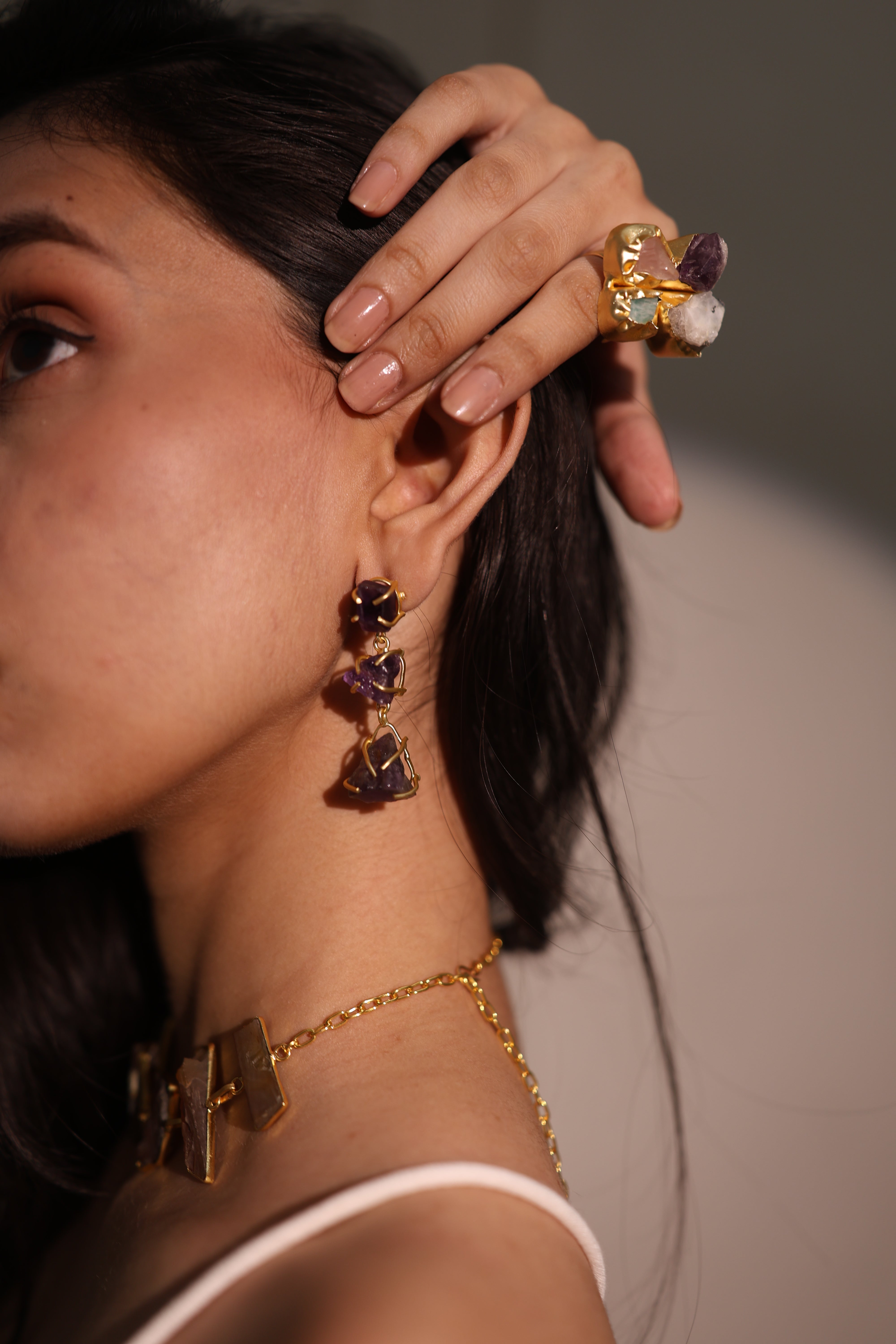 Amethyst Cascade Earrings