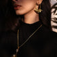 Gilded Ruffle Earrings