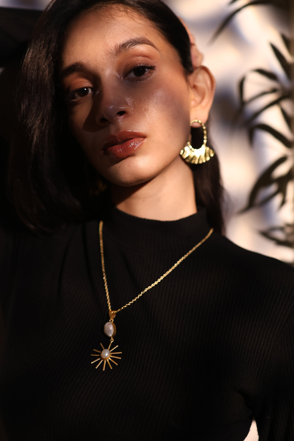 Gilded Ruffle Earrings