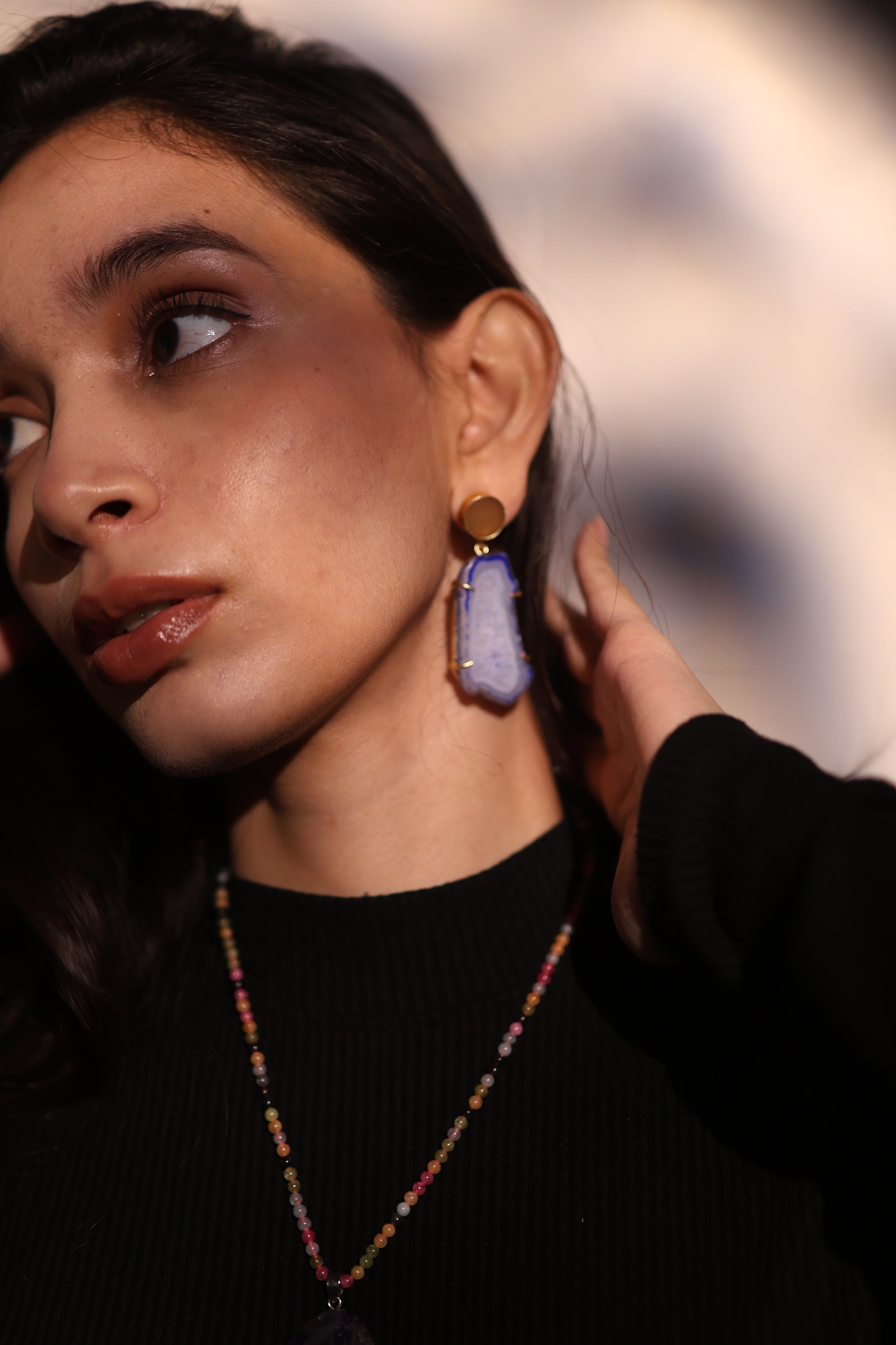 Indigo Shard Earrings