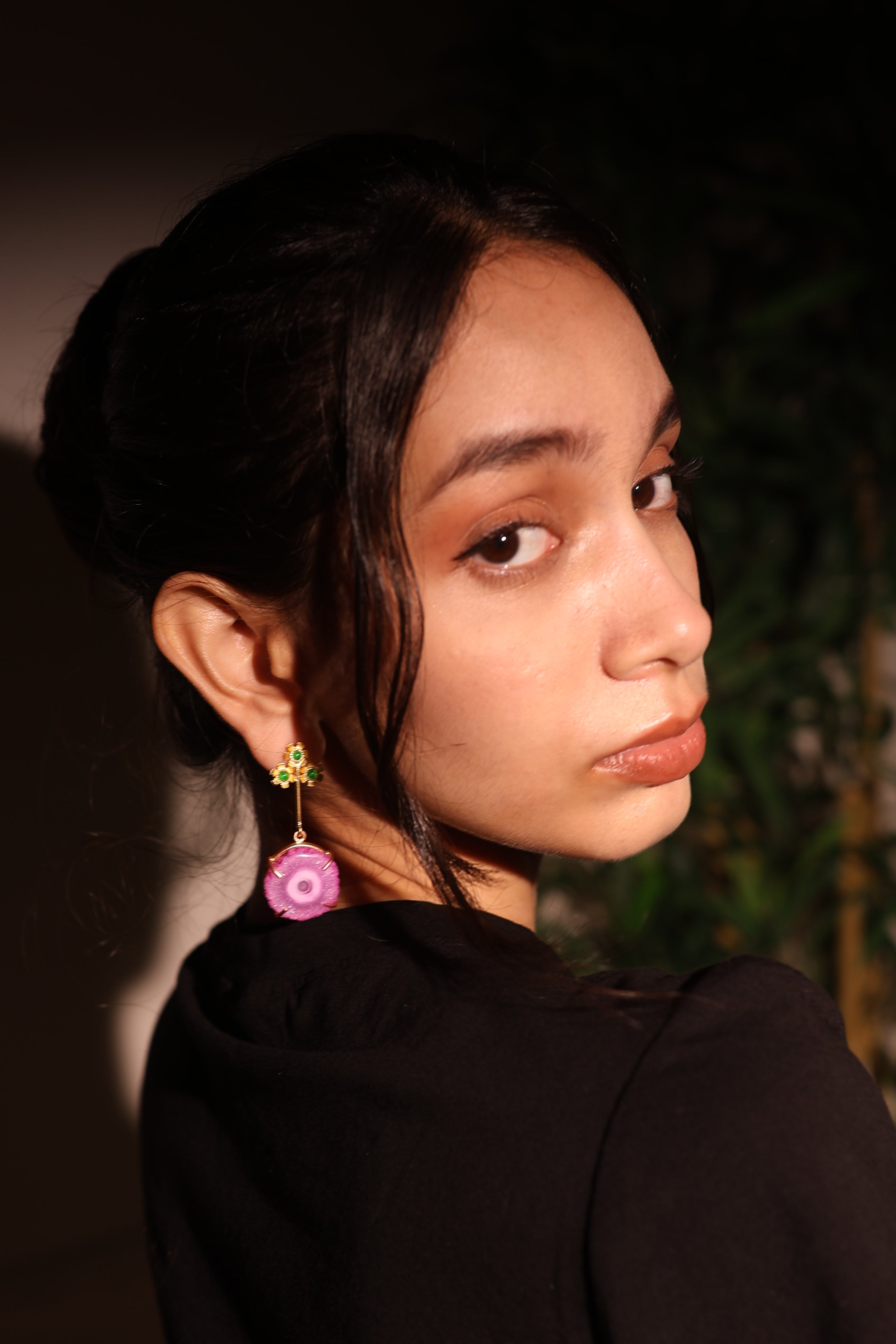 Pink Matte Serenity Earrings