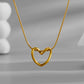 Stillness heart Necklace -Some love doesn’t rush. It stays. It settles. It feels like stillness.