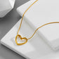 Stillness heart Necklace -Some love doesn’t rush. It stays. It settles. It feels like stillness.