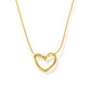 Stillness heart Necklace -Some love doesn’t rush. It stays. It settles. It feels like stillness.