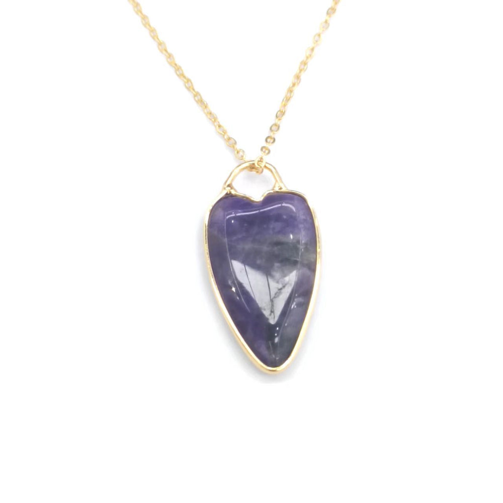 💜 Amethyst Heart Pendant