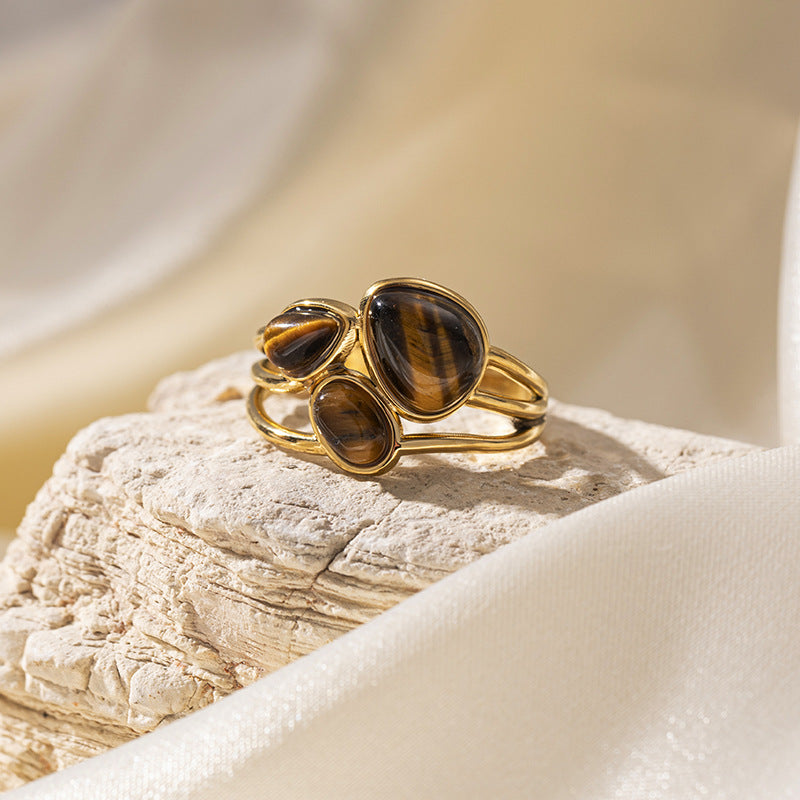 Tiger Eye Harmony Ring