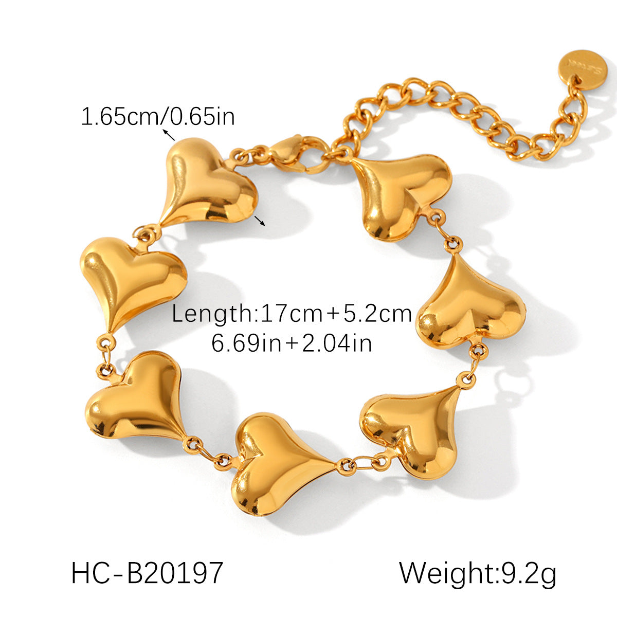 Coeur Bold Heart Bracelet