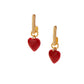 Red Heart Glow Earrings