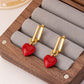 Red Heart Glow Earrings