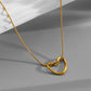 Stillness heart Necklace -Some love doesn’t rush. It stays. It settles. It feels like stillness.