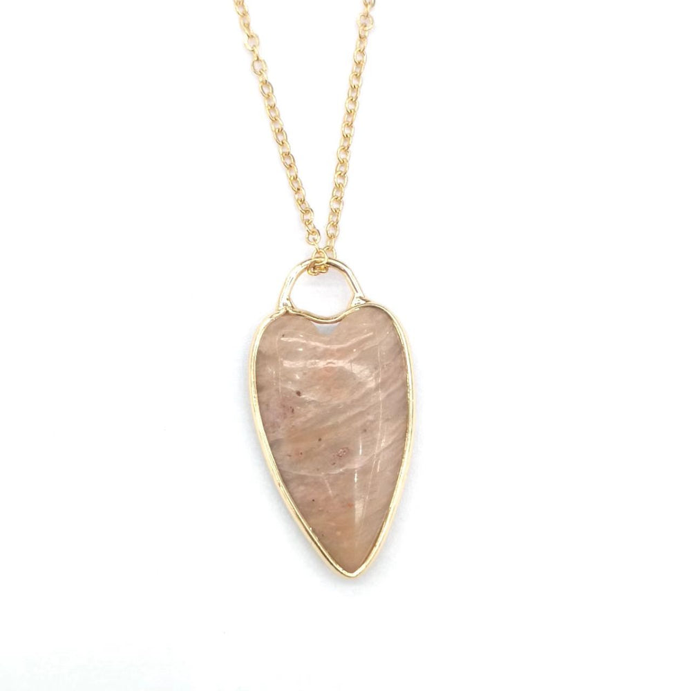 🌸 Rose Quartz Heart Pendant