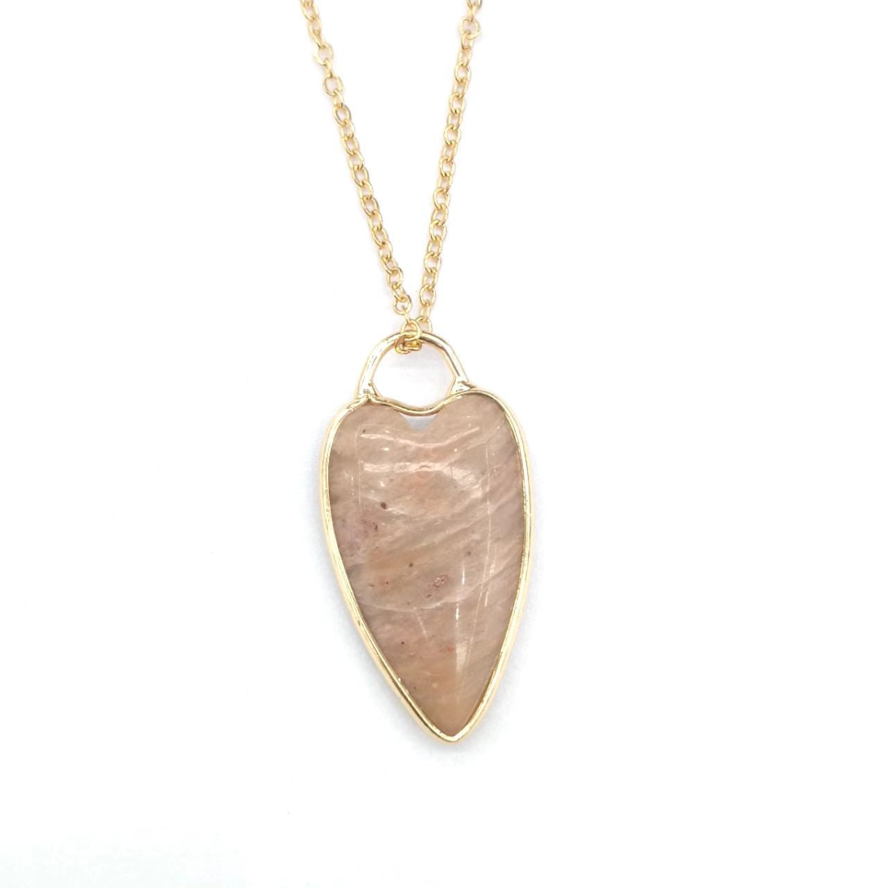 🌸 Rose Quartz Heart Pendant
