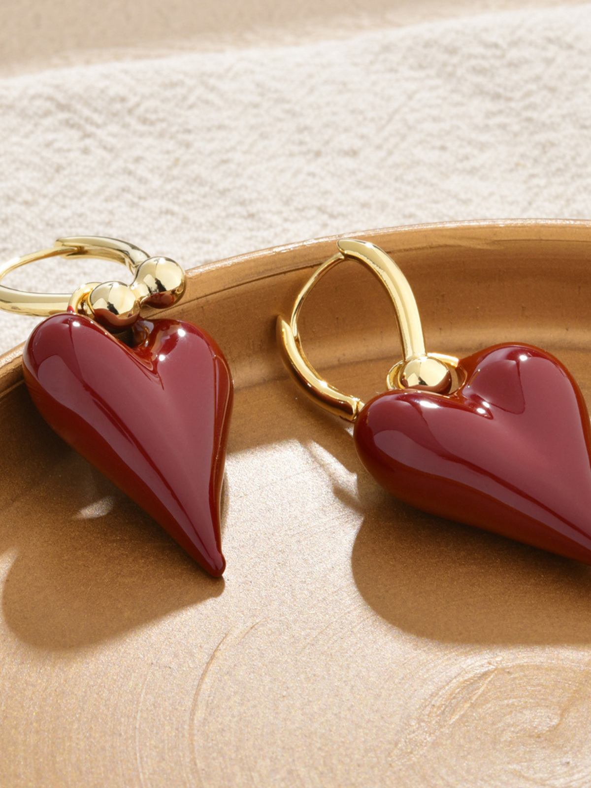 Crimson Duo — Earrings + Necklace Set